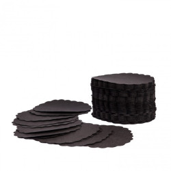 Disco de Papel Forma Ovalada Negro 500 gr.